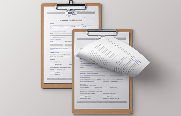 RCL Training Athlete Assessment Form