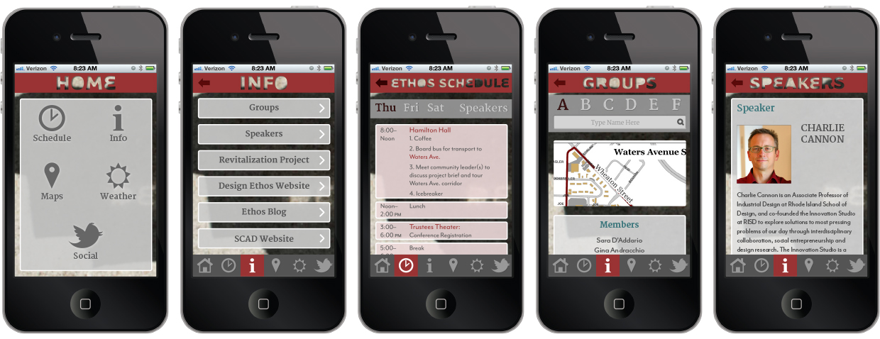 Design Ethos App Screen Shots
